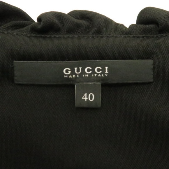 Gucci Dress Black Pleated & Gathered Jersey - Picture 6 of 8